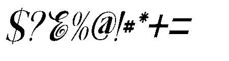 The New Memory  Height Slant Regular Font OTHER CHARS