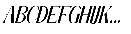 The New Memory  Height Slant Regular Font UPPERCASE