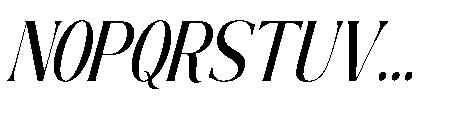 The New Memory  Height Slant Regular Font UPPERCASE