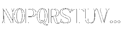 The New Memory  Outline Regular Font UPPERCASE