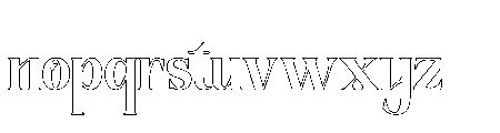 The New Memory  Outline Regular Font LOWERCASE