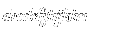 The New Memory  Outline Slant Regular FONT