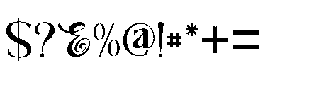 The New Memory  Regular Font OTHER CHARS