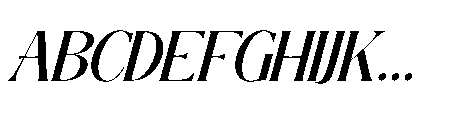 The New Memory  Slant Regular Font UPPERCASE