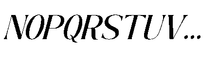 The New Memory  Slant Regular Font UPPERCASE