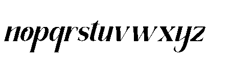 The New Memory  Slant Regular Font LOWERCASE