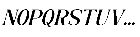 The New Memory  Weight Slant Regular Font UPPERCASE