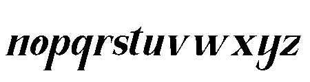 The New Memory  Weight Slant Regular Font LOWERCASE