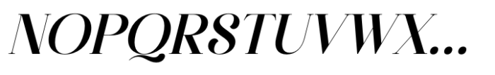 The Pablo Meganta Signature Italic Serif Font UPPERCASE