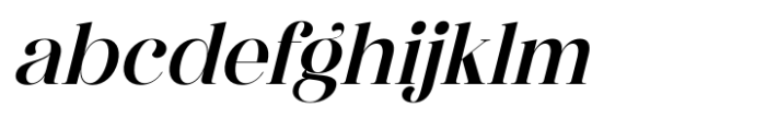 The Pablo Meganta Signature Italic Serif Font LOWERCASE