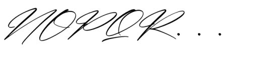 The Pablo Meganta Signature Regular Script Font UPPERCASE