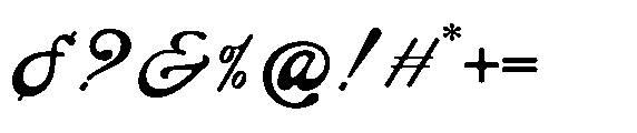 The Paris Editorial Script Regular Font OTHER CHARS