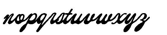 The Paris Editorial Script Regular Font LOWERCASE