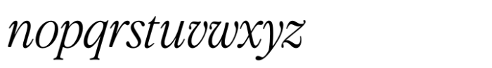 The Picnic Club Light Italic Font LOWERCASE