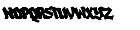 The Ponkys Graffiti Font UPPERCASE