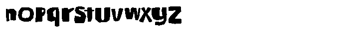 The Popcuts Regular Font LOWERCASE