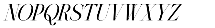 The Portray Italic Font UPPERCASE