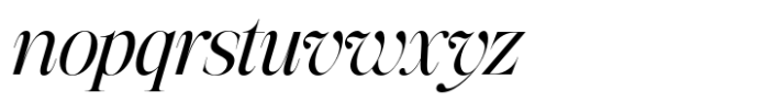The Portray Italic Font LOWERCASE