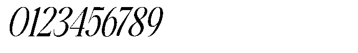 The Positive Sailing Condensed Italic Font OTHER CHARS