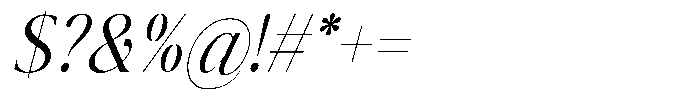 The Positive Sailing Condensed Italic Font OTHER CHARS