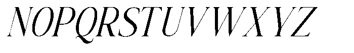 The Positive Sailing Condensed Italic Font UPPERCASE