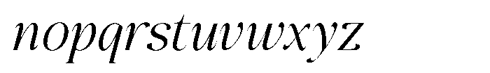 The Positive Sailing Condensed Italic Font LOWERCASE