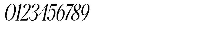 The Positive Sailing Condensed Oblique Font OTHER CHARS