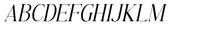 The Positive Sailing Condensed Oblique Font UPPERCASE