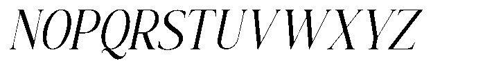 The Positive Sailing Condensed Oblique Font UPPERCASE
