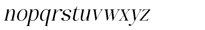 The Positive Sailing Condensed Oblique Font LOWERCASE