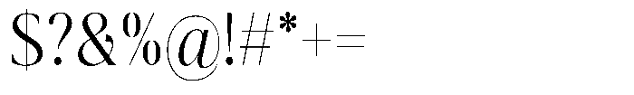 The Positive Sailing Condensed Font OTHER CHARS