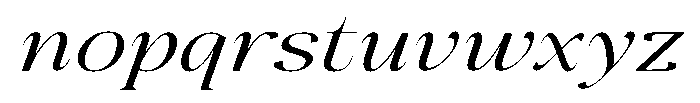 The Positive Sailing Expanded Italic Font LOWERCASE
