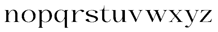 The Positive Sailing Expanded Font LOWERCASE