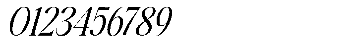 The Positive Sailing Italic Narrow Font OTHER CHARS