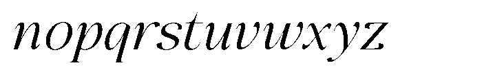 The Positive Sailing Italic Narrow Font LOWERCASE