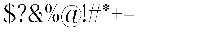 The Positive Sailing Narrow Font OTHER CHARS