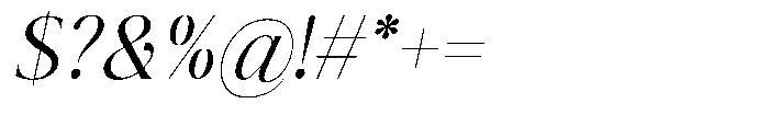 The Positive Sailing Oblique Narrow Font OTHER CHARS