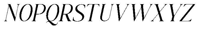 The Positive Sailing Oblique Narrow Font UPPERCASE