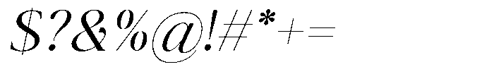 The Positive Sailing Oblique Font OTHER CHARS