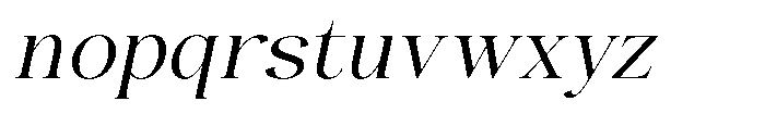 The Positive Sailing Oblique Font LOWERCASE