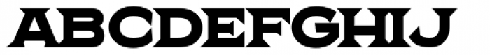 The Pretender Exp Serif Bold Font UPPERCASE
