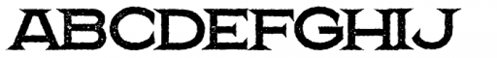 The Pretender Exp Serif Press Font LOWERCASE
