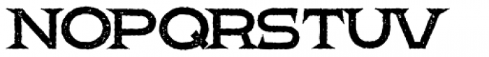 The Pretender Exp Serif Press Font LOWERCASE