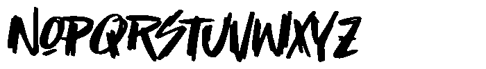 The Punk Notes Font UPPERCASE