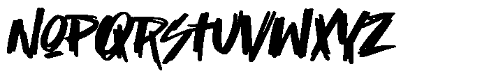 The Punk Notes Font LOWERCASE