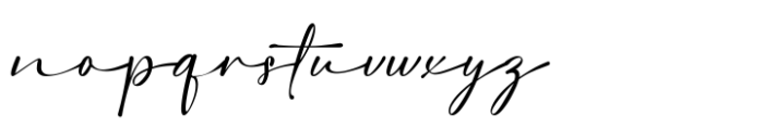 The Purelines Signature Bold Font LOWERCASE
