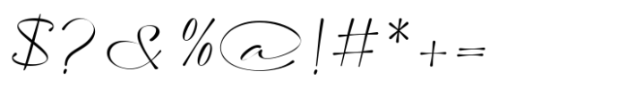 The Purelines Signature Regular Font OTHER CHARS