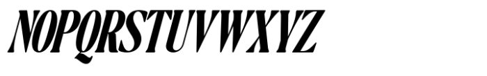 The Qualified Black Condensed Italic Font UPPERCASE