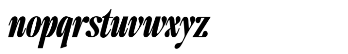 The Qualified Black Condensed Italic Font LOWERCASE