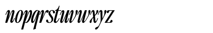 The Qualified Black Italic Condensed Variable Font LOWERCASE